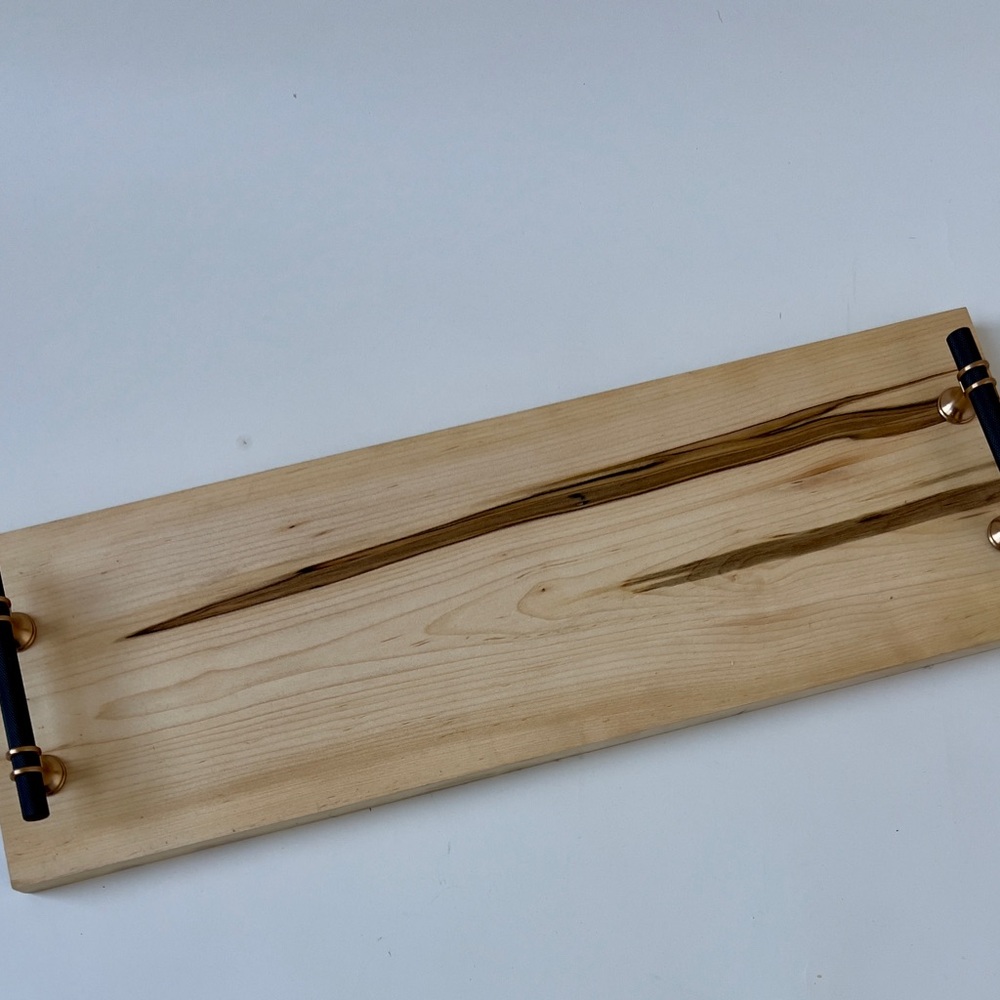 Maple  Wooden Tray with Handles